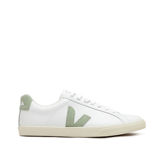 Veja WMNS Esplar Leather (Weiß / Oliv)  - Cheap Sneakersbe Jordan Outlet