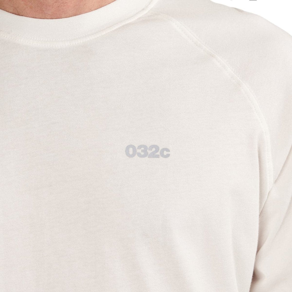 032c Backstage Raglan Longsleeve T-Shirt (Weiss)  - Allike Store