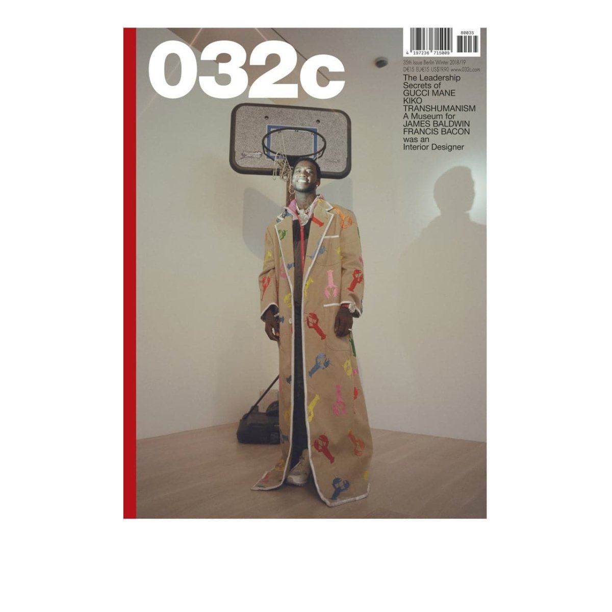 032c Mag: Issue #35 -Winter 2018/19 ''A Museum for James Baldwin'' Cover Gucci Mane  - Allike Store