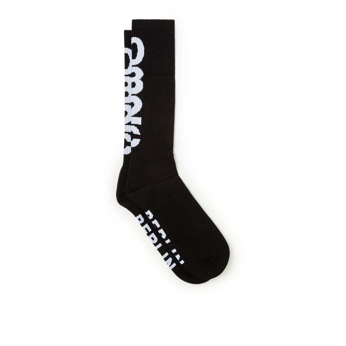 032c Xtra Long Ribbed Socks (Schwarz)  - Allike Store