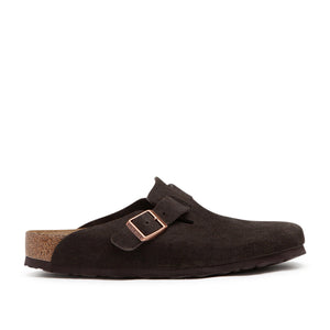 Birkenstock Boston Soft Footbed Suede Leather (Braun)  - Allike Store