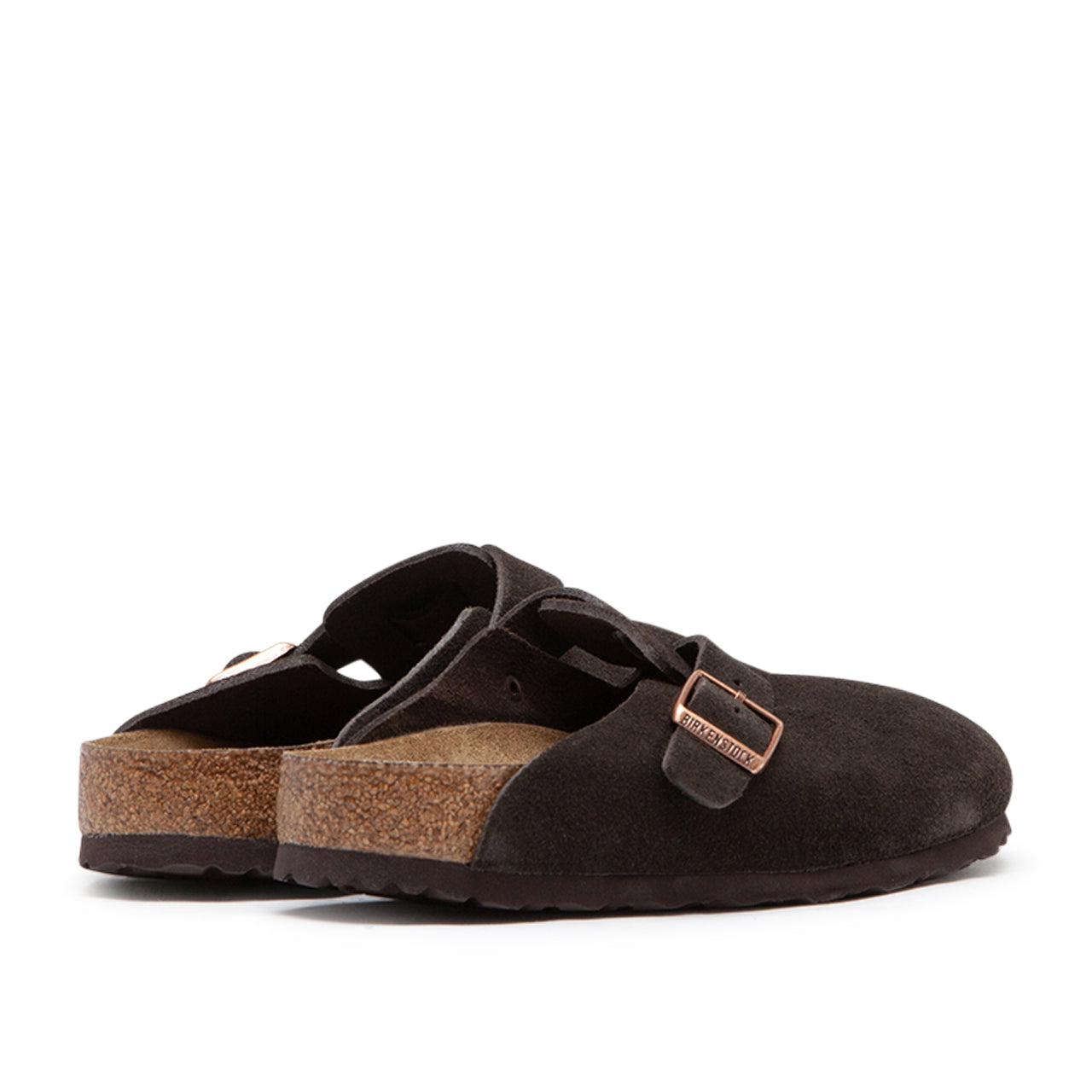 Birkenstock Boston Soft Footbed Suede Leather (Brown) 0660461