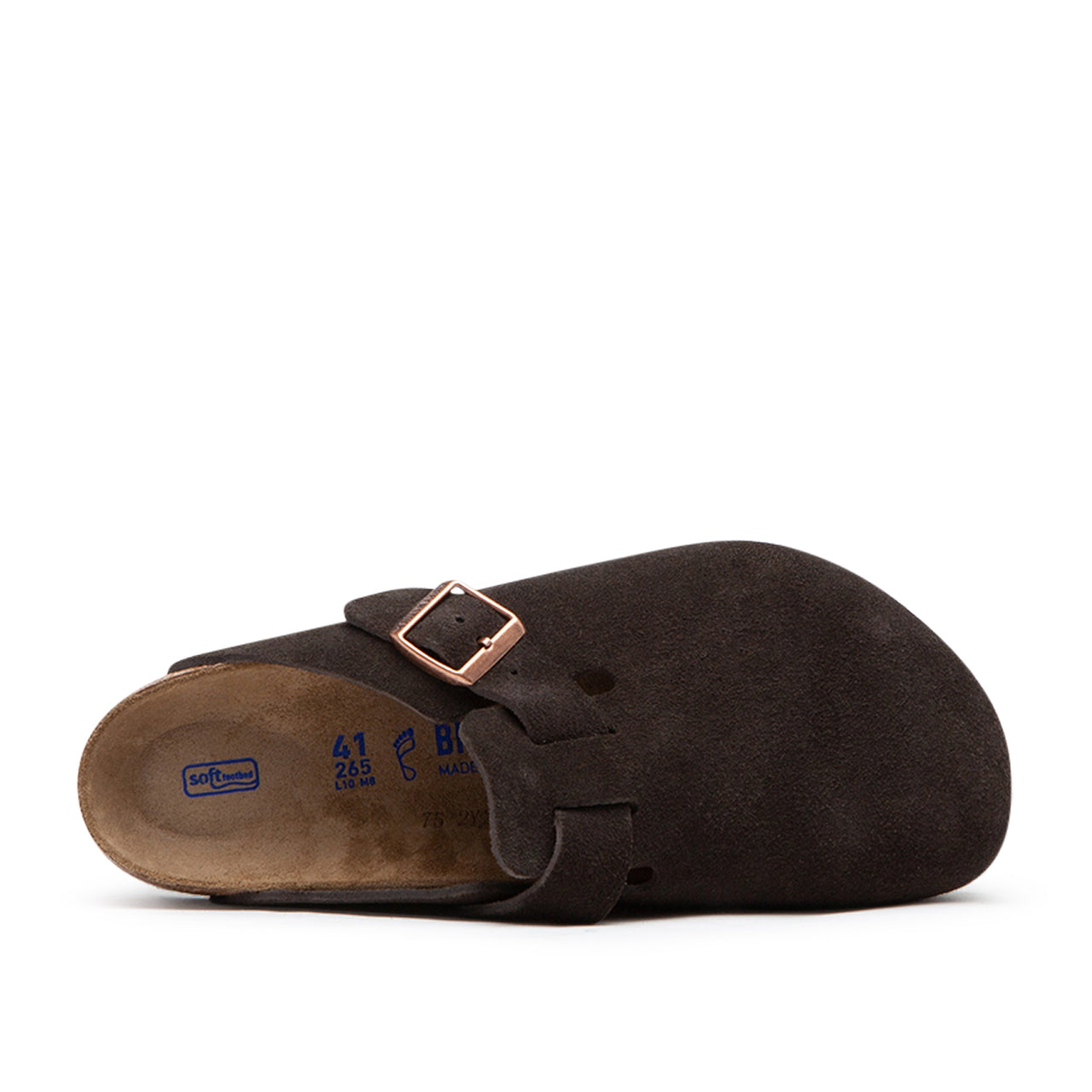 Birkenstock Boston Soft Footbed Suede Leather (Brown)