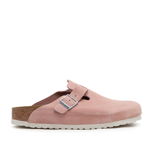 Birkenstock Boston Soft Footbed Suede Leather (Rosa)  - Allike Store