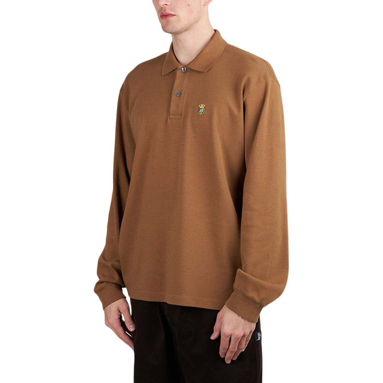 Stüssy LS Rib Polo (Light Brown)