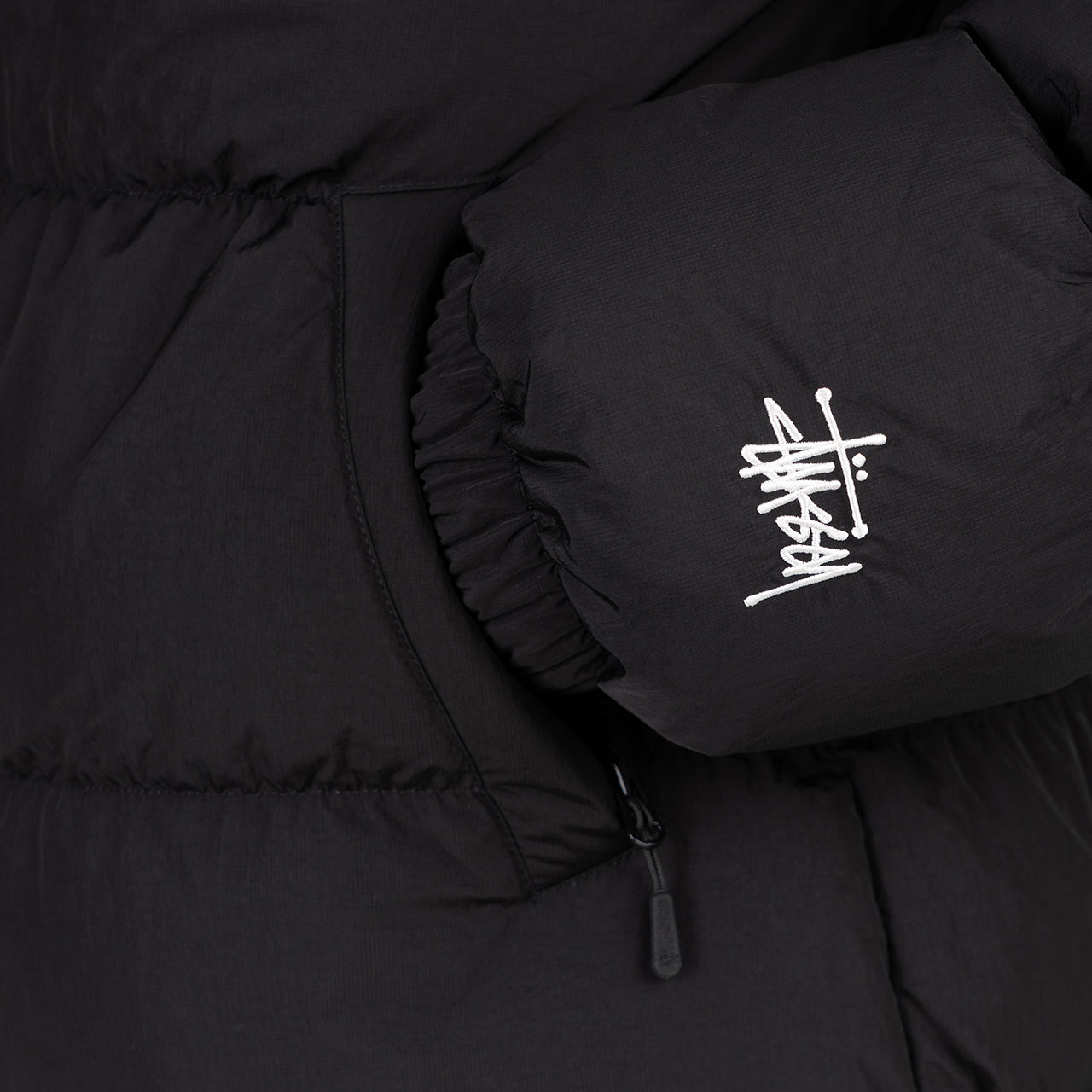Stüssy Ripstop Down Puffer Jacket (Schwarz)  - Allike Store