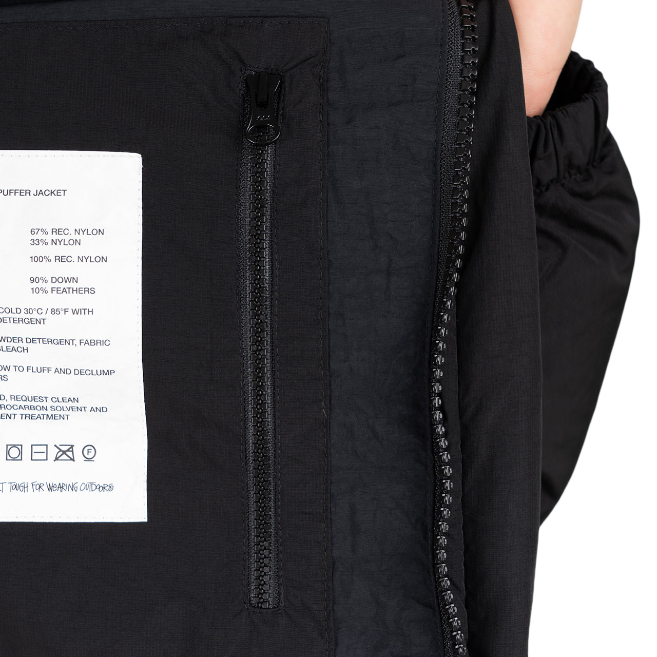 Stüssy Ripstop Down Puffer Jacket (Black)