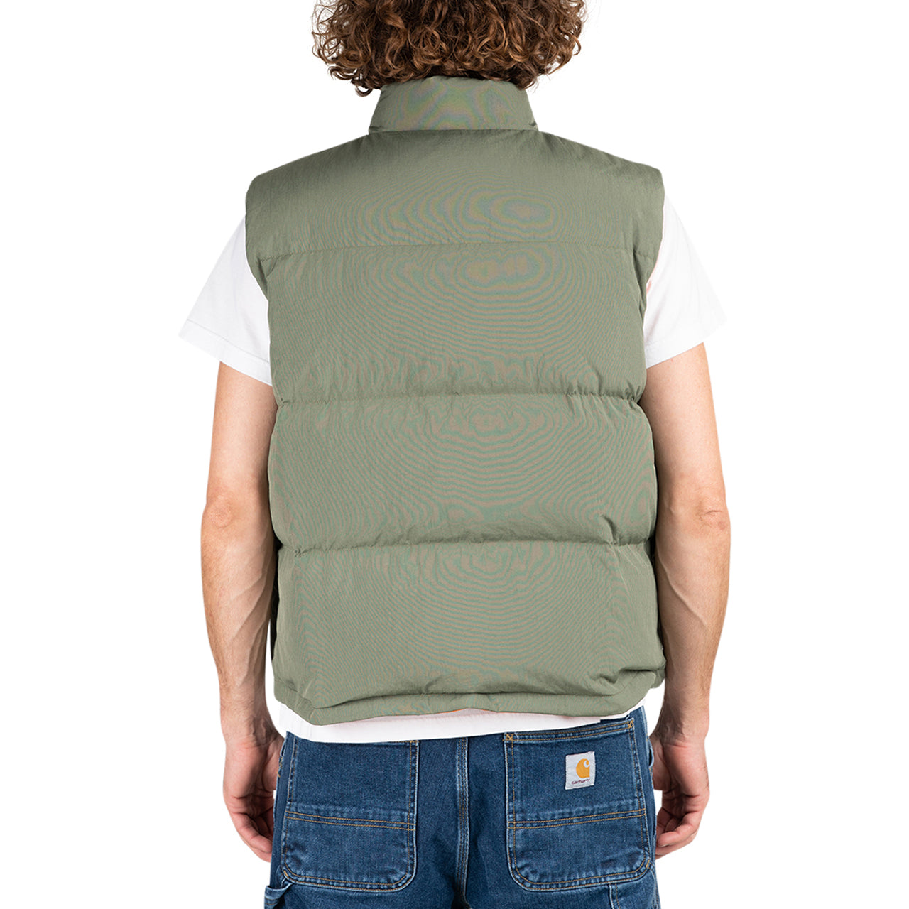 Stüssy Reversible Down Workgear Vest (Olive / Orange) 115676-0403