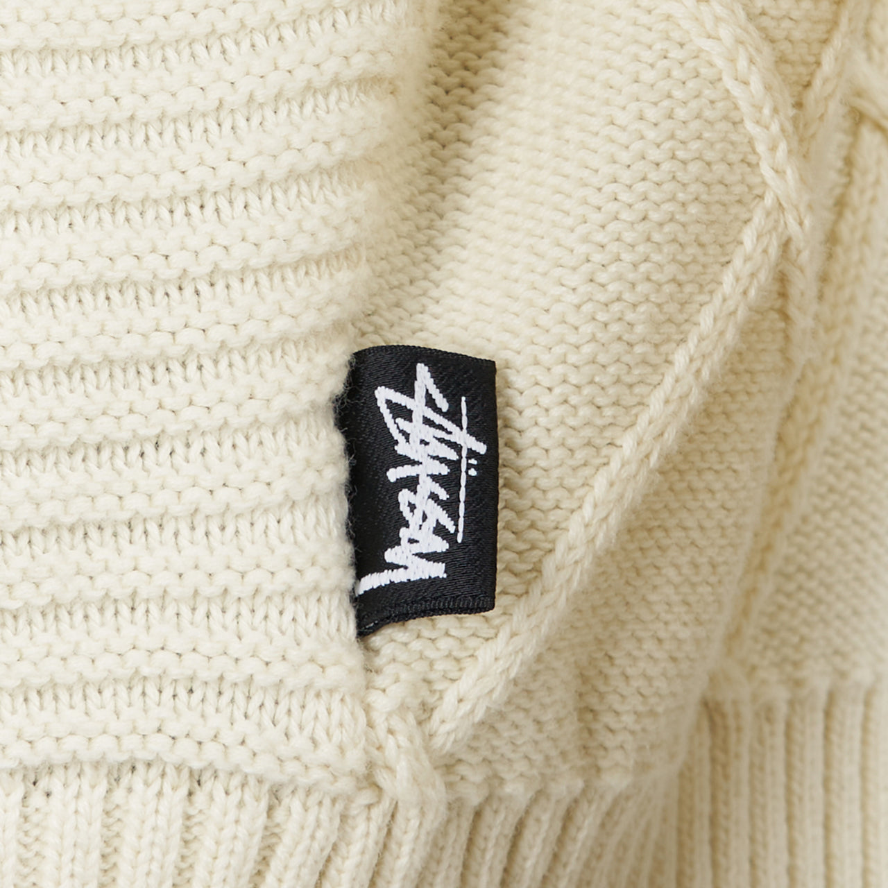 Stüssy Patchwork Sweater (Beige)  - Allike Store