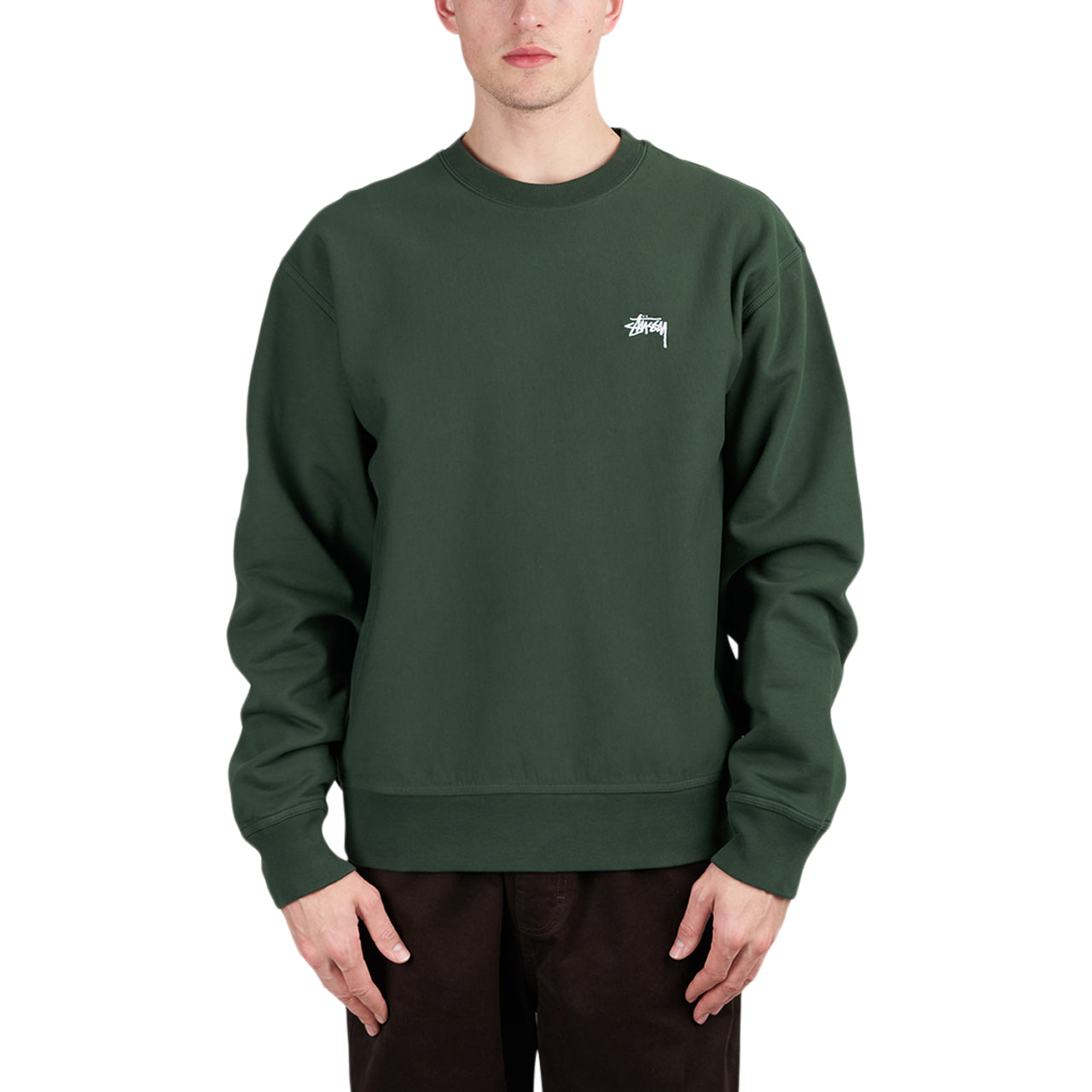 Stüssy Stock Logo Crew (Grün)  - Allike Store
