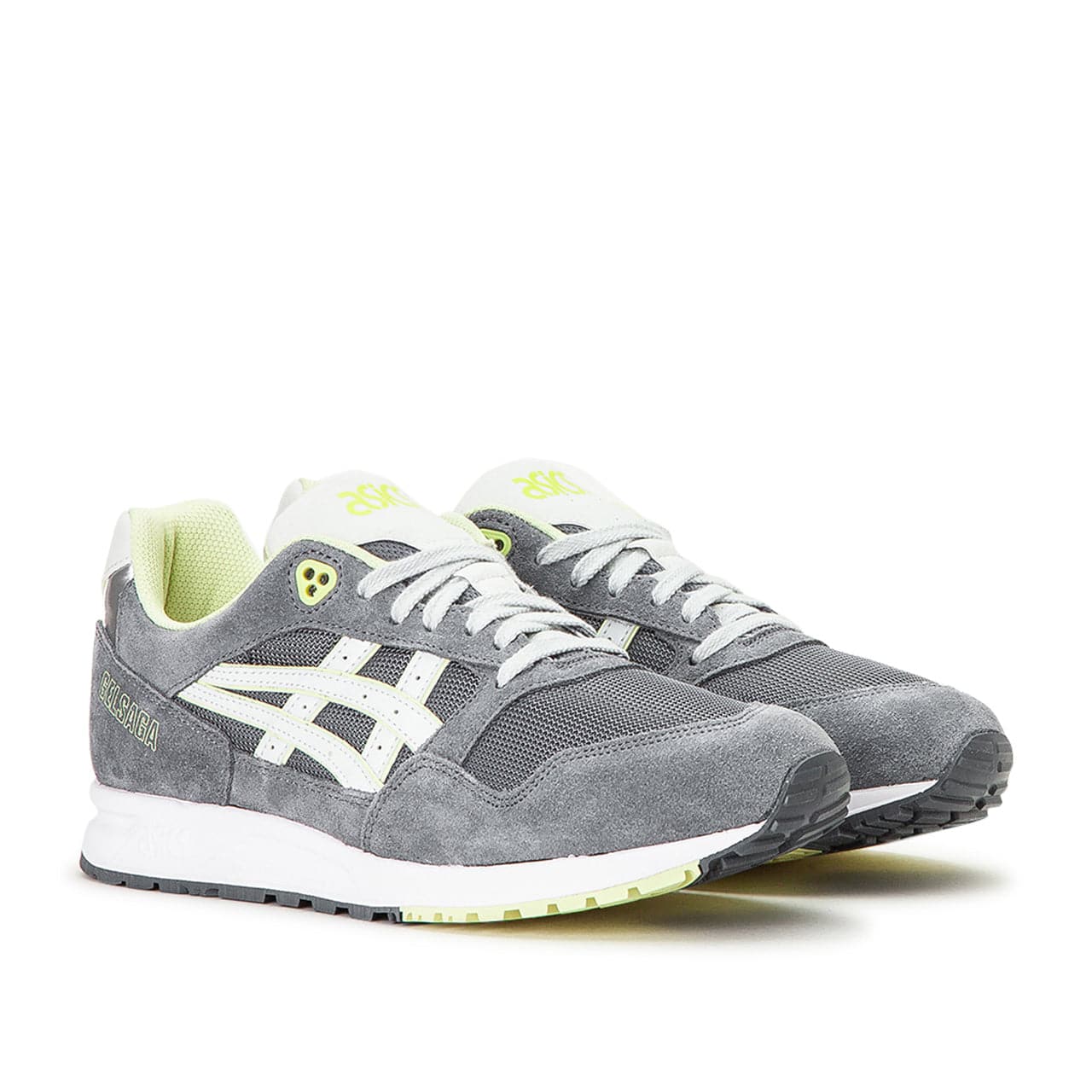 Asics Sportstyle Gel Saga (Grau / Weiß / Lime)  - Allike Store