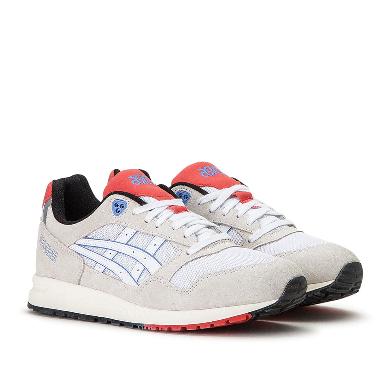 Asics weiß sales blau rot