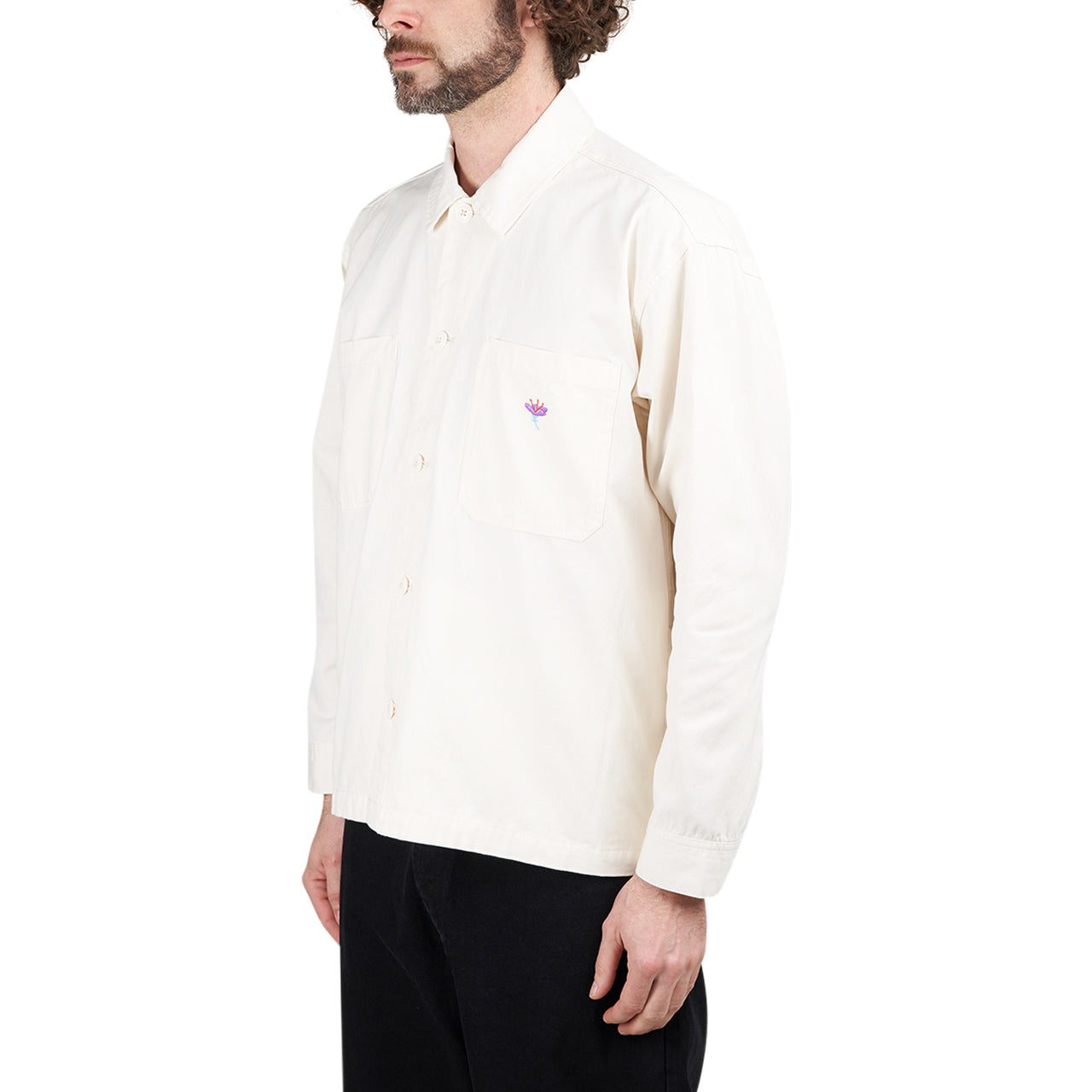 Obey Contrast Shirt Jacket (Beige)  - Allike Store