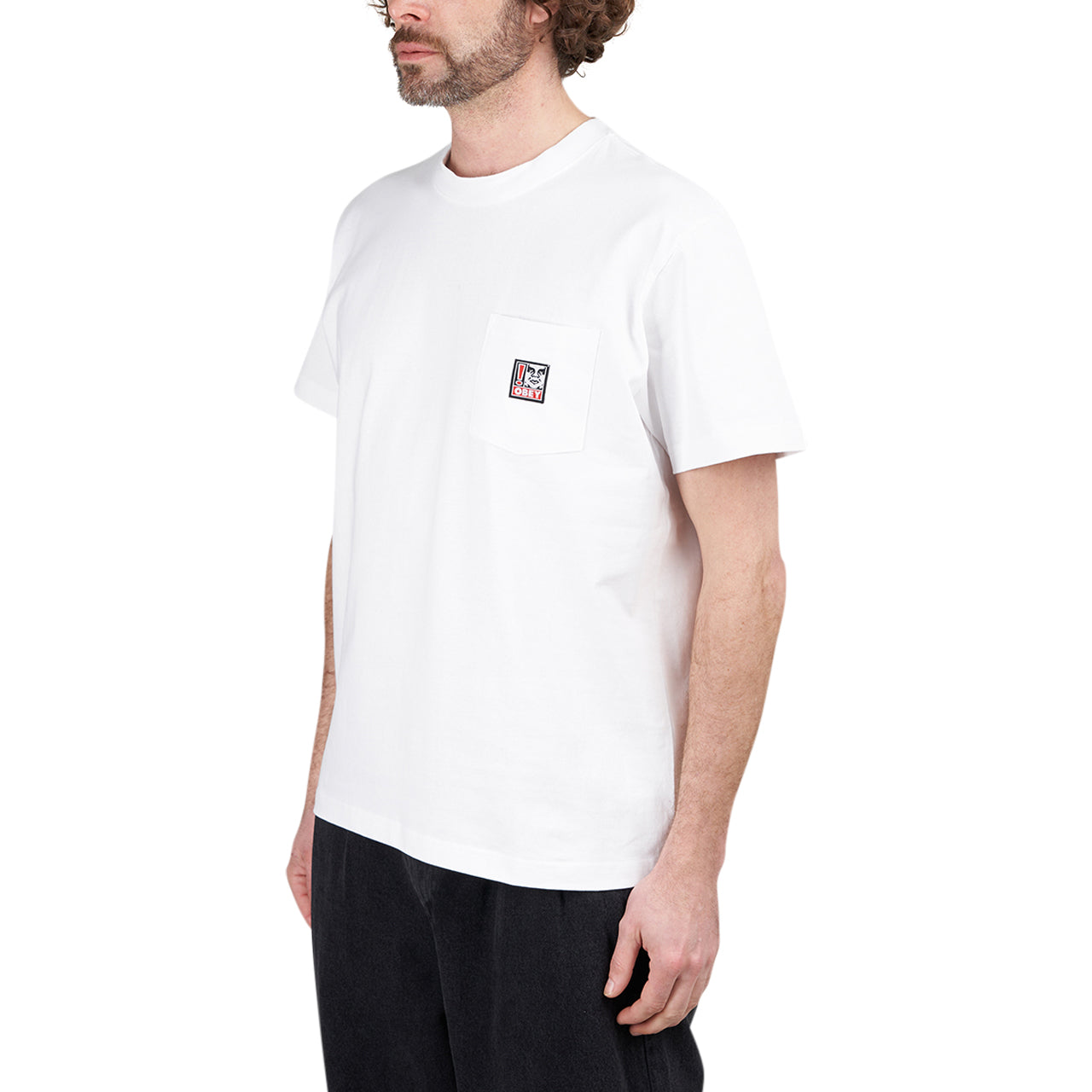 Obey Point Pocket T-Shirt (Weiß)  - Allike Store