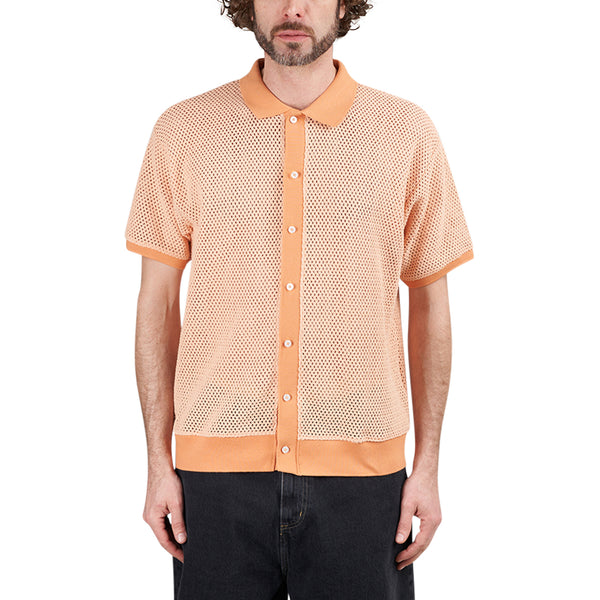 Obey Grove Button-Up Polo (Orange) 131090070-PCH - Allike Store