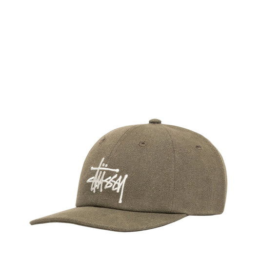 Stüssy Canvas Big Basic Low Pro Cap (Oliv)  - Allike Store