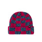Stüssy Crochet Checkered Beanie (Rot / Grau)  - Allike Store