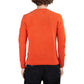 C.P. Company Chenille Cotton Crew Neck Knit (Orange)  - Allike Store