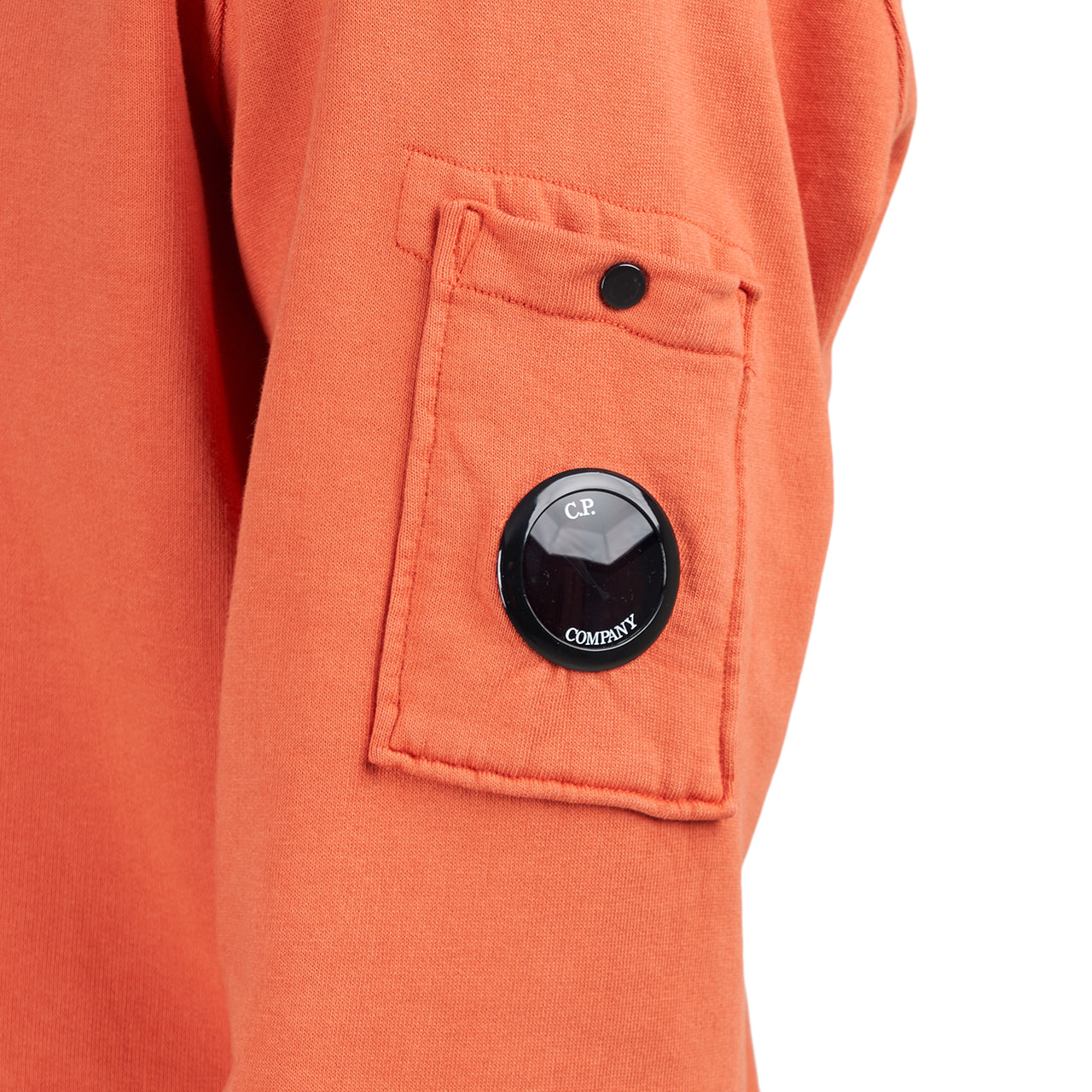 C.P. Company Cotton Fleece Resist Dyed Sweatshirt (Orange)  - Allike Store