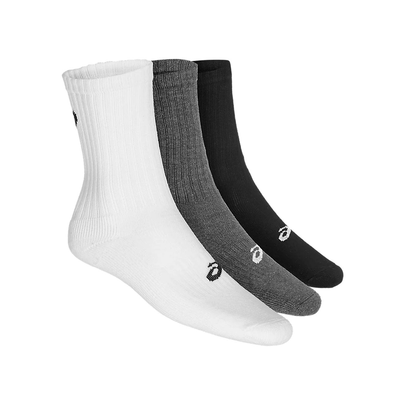 Asics Sportstyle 3PPK Crew Socks (Weiß / Grau / Schwarz)  - Allike Store