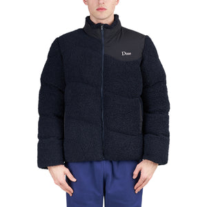 Dime Sherpa Puffer Jacket (Navy)  - Allike Store