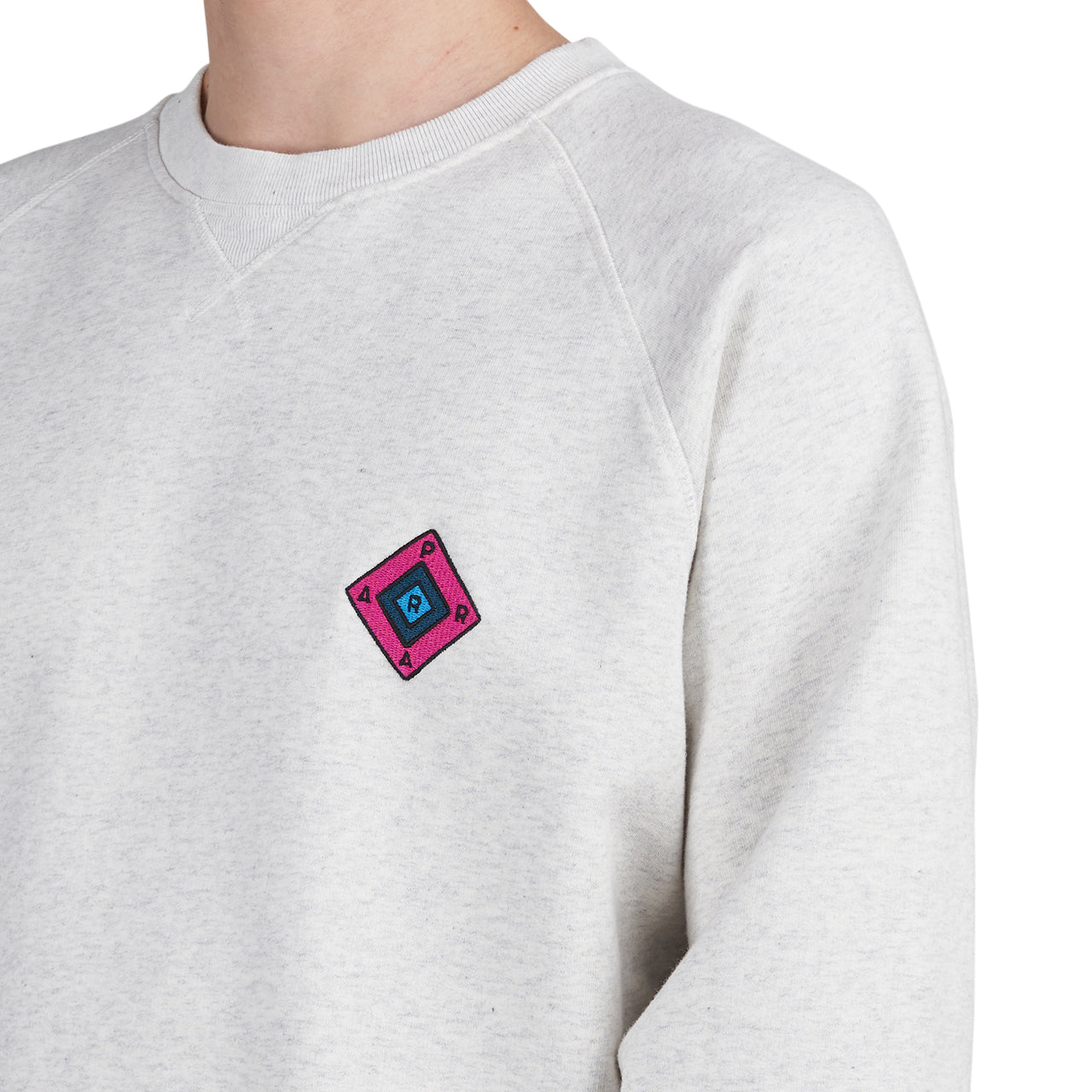 Parra Diamond Block Logo Crew Neck Sweatshirt (Grau)  - Allike Store