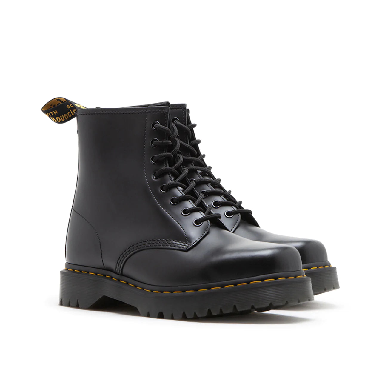 Dr. Martens 1460 Bex Squared Toe Leather Lace Up Boots (Black)