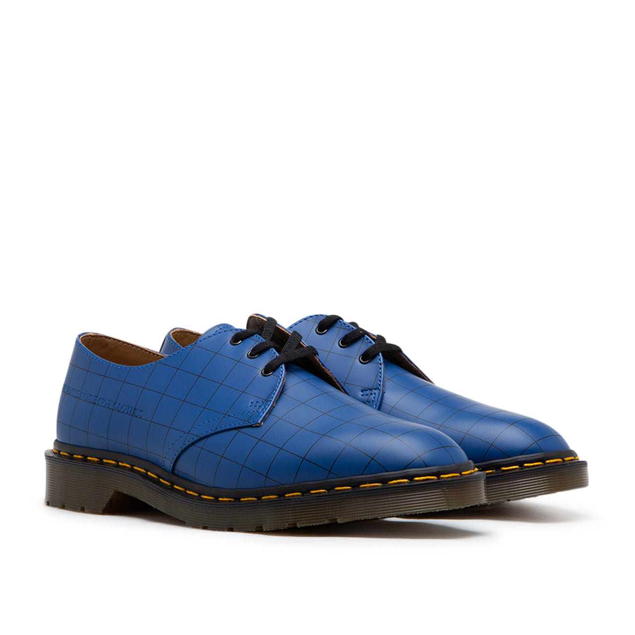 Dr. Martens x Undercover 1461 Check Smooth (Blau)  - Allike Store