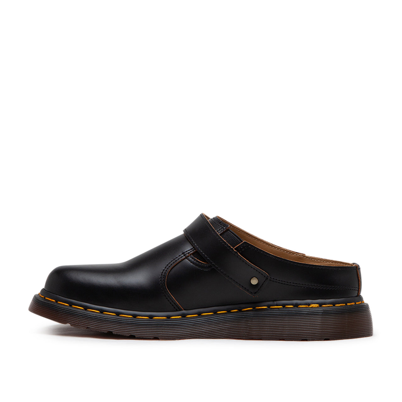 Dr. Martens Isham Vintage Smooth Leather Slingback Mules (Black)