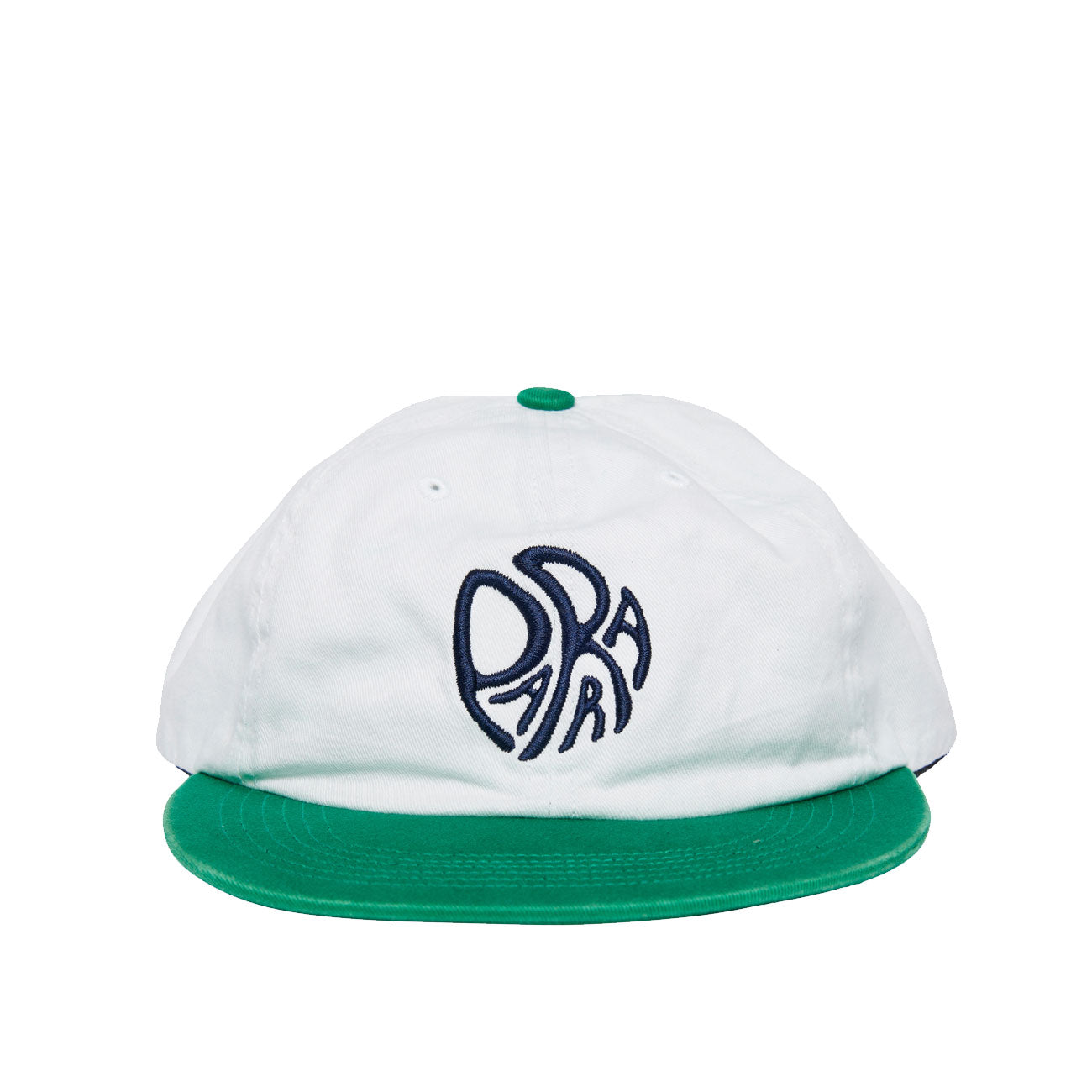 Parra Circle Tweak Logo 6-Panel Hat (Weiß / Grün)  - Allike Store