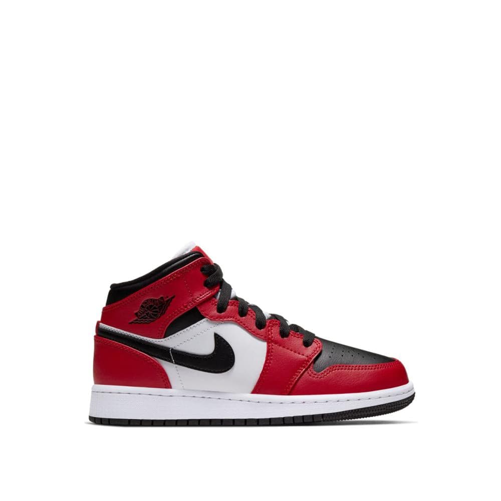 Air Jordan 1 Mid GS (Rot / Schwarz / Weiß)  - Allike Store
