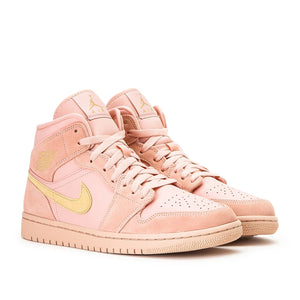 Air Jordan 1 Mid SE 'Coral Stardust' (Rosa / Gold)  - Allike Store