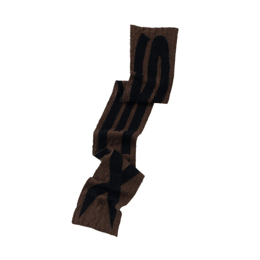 Carne Bollente What Else Scarf (Braun / Schwarz)  - Allike Store