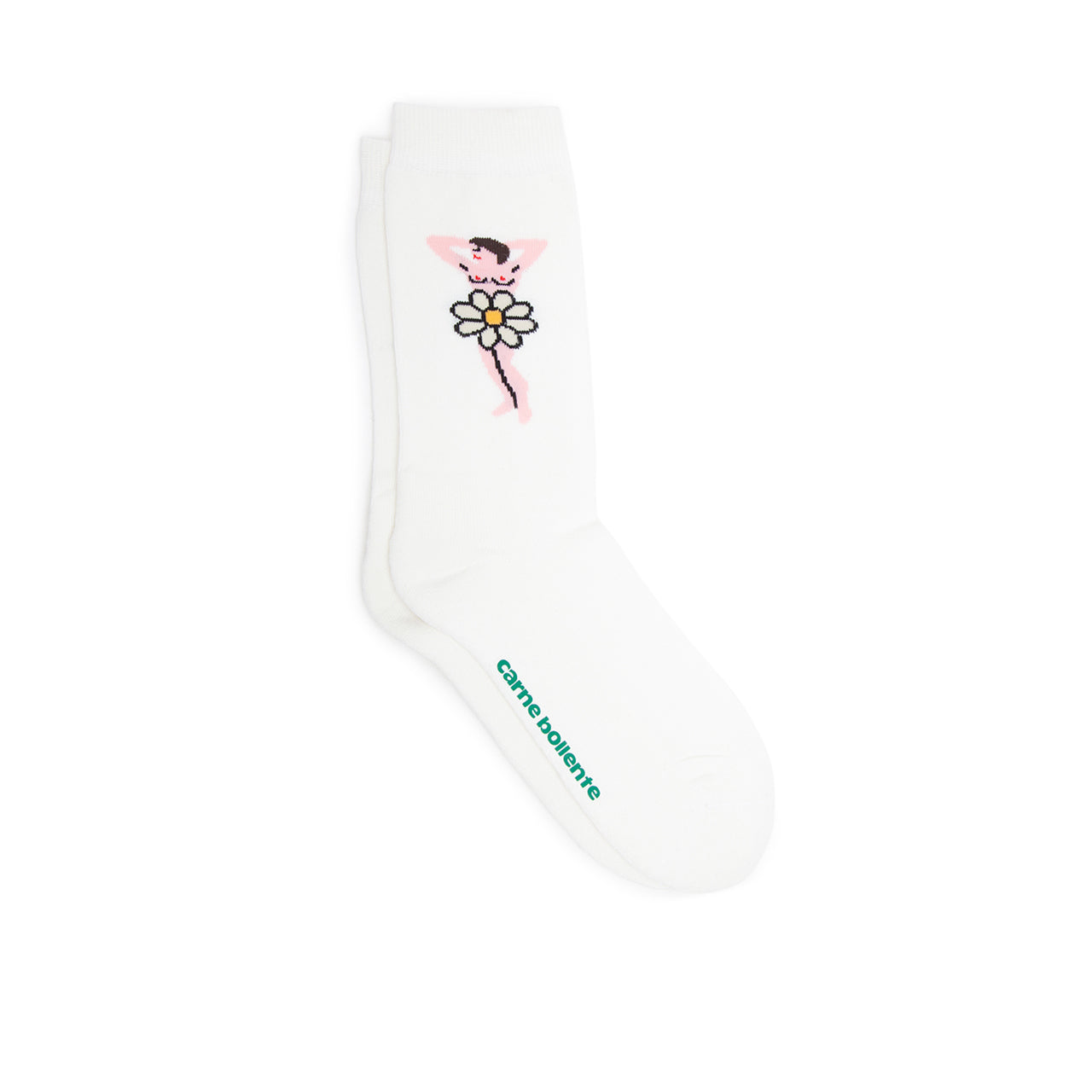 Carne Bollente Daisies of Desire Socks (Weiß)  - Allike Store