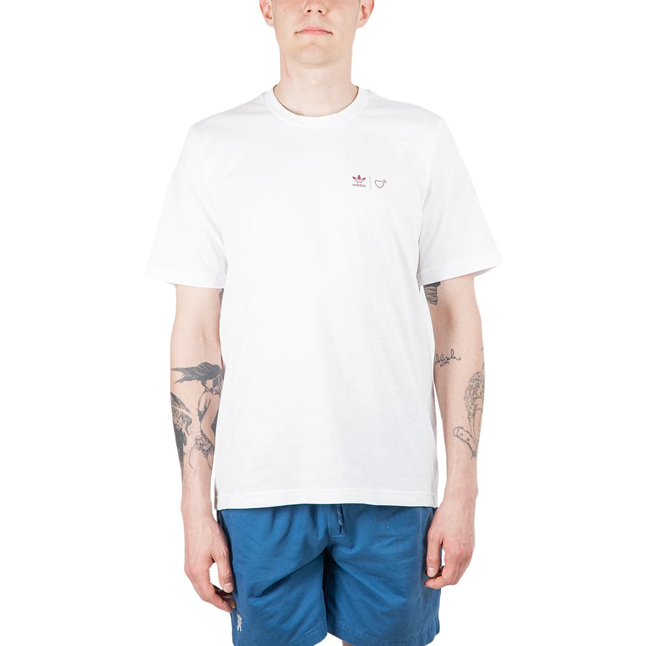adidas x Human Made Graphic T-Shirt (White / Burgundy