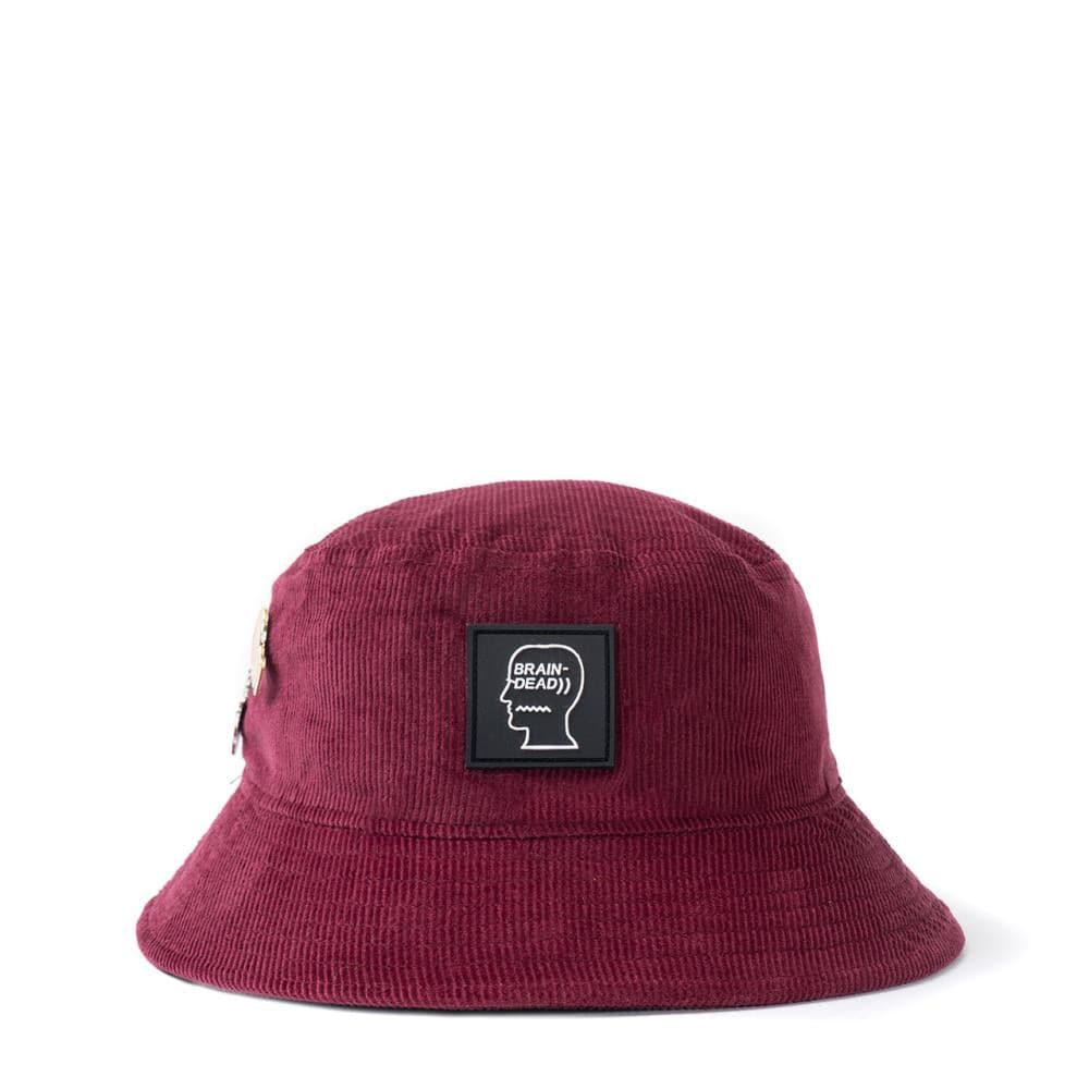 Brain Dead Corduroy Bucket Hat (Burgundy) BDW19031 – Allike Store