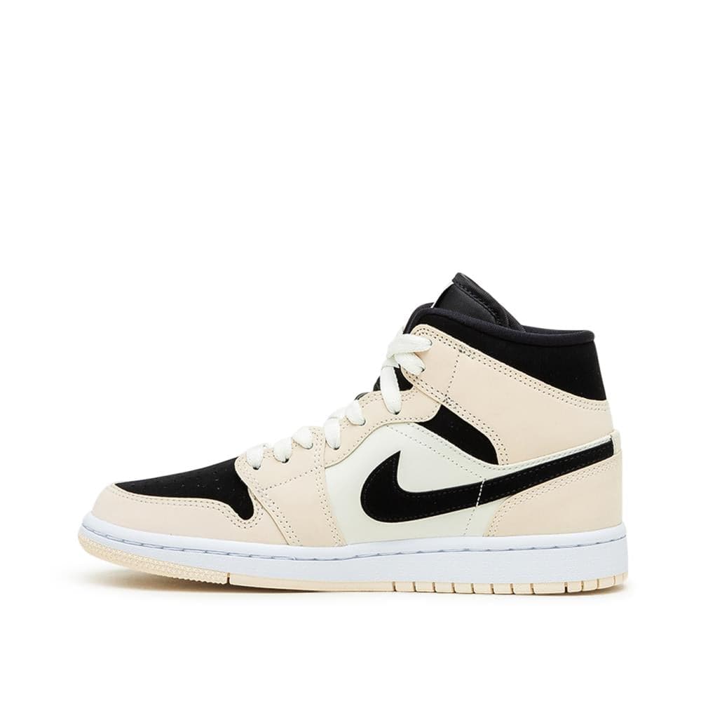 Air Jordan WMNS 1 Mid (Creme / Schwarz / Weiß)  - Allike Store