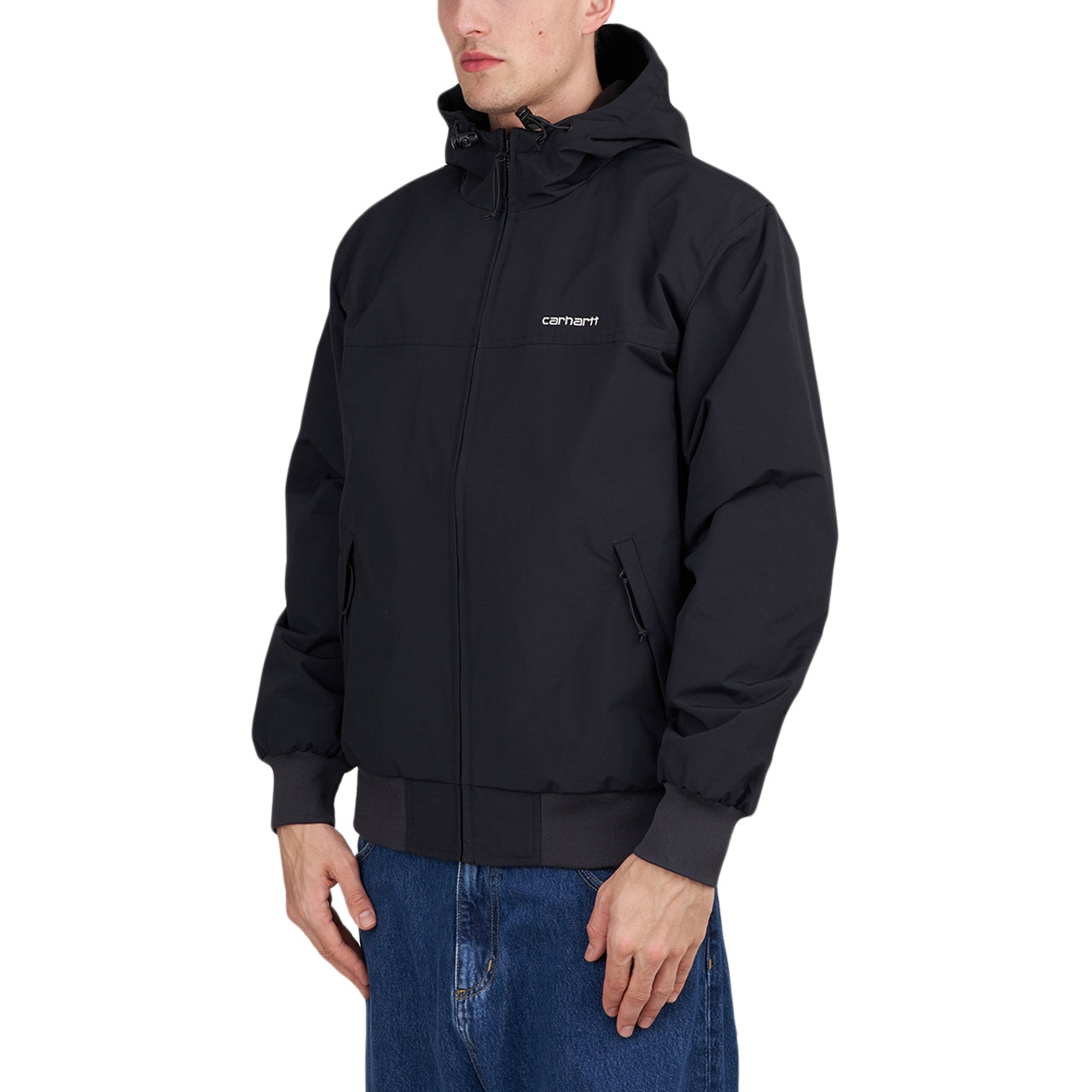 Carhartt WIP Hooded Sail Jacket (Schwarz / Weiß)  - Allike Store