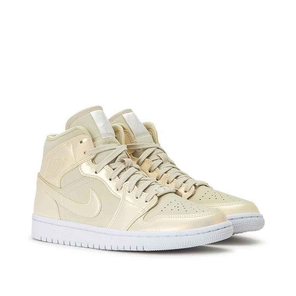 Air Jordan WMNS 1 Mid SE (Beige / Gelb)  - Allike Store