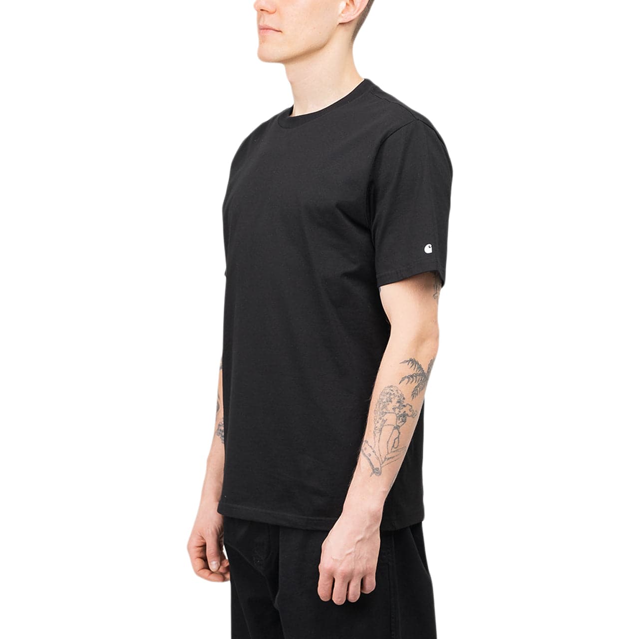 Carhartt WIP S/S Base T-Shirt (Schwarz / Weiß)  - Allike Store
