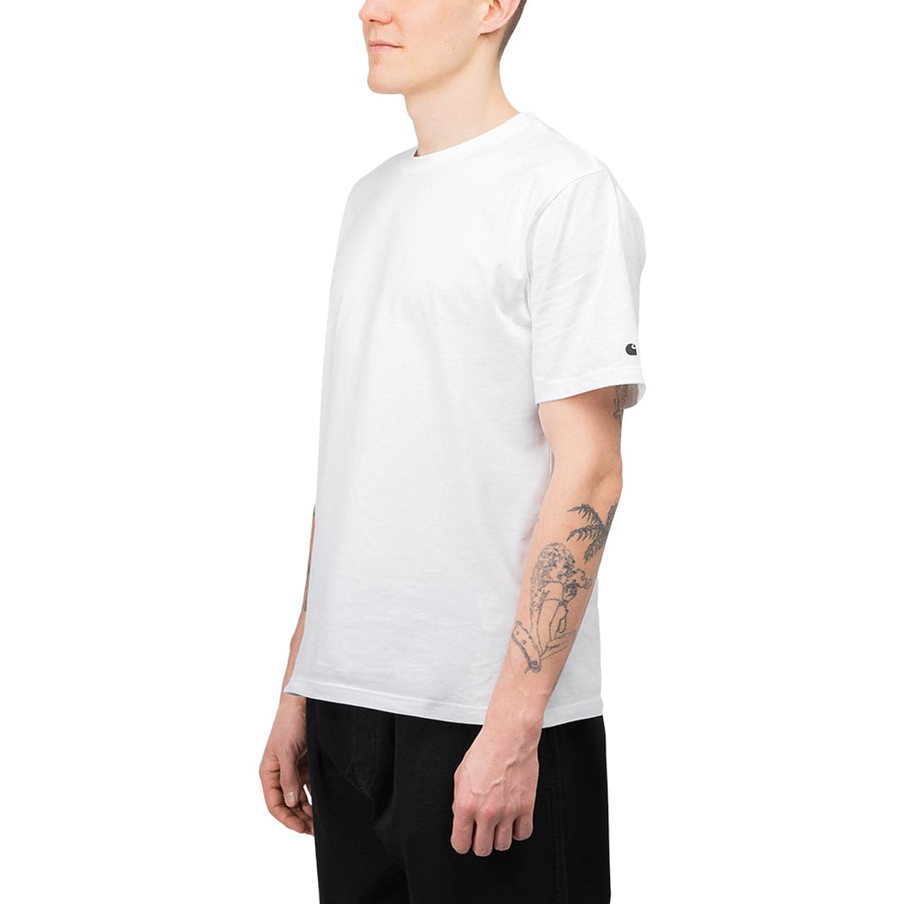 Carhartt WIP S/S Base T-Shirt (Weiß / Schwarz)  - Allike Store