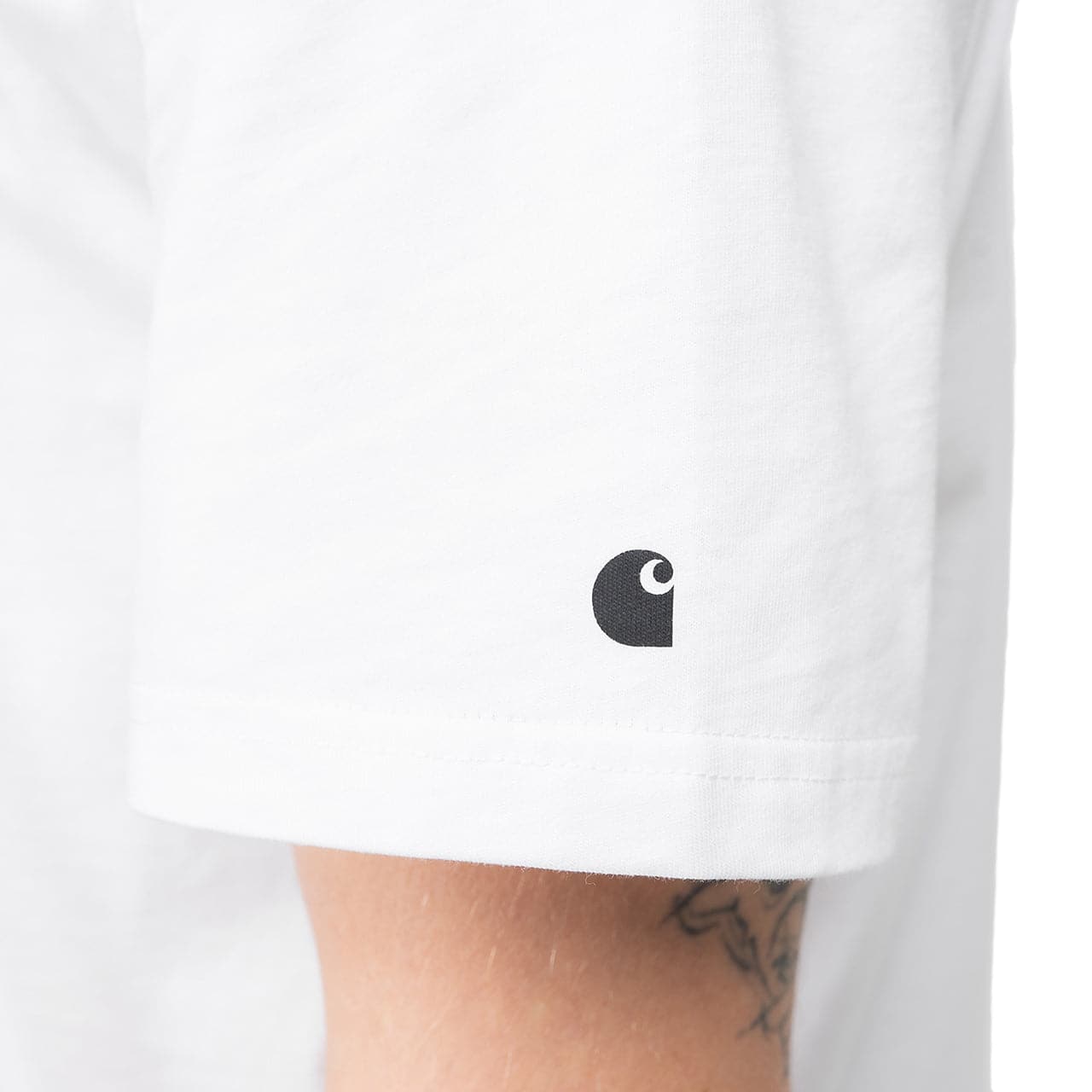 Carhartt WIP S/S Base T-Shirt (Weiß / Schwarz)  - Allike Store