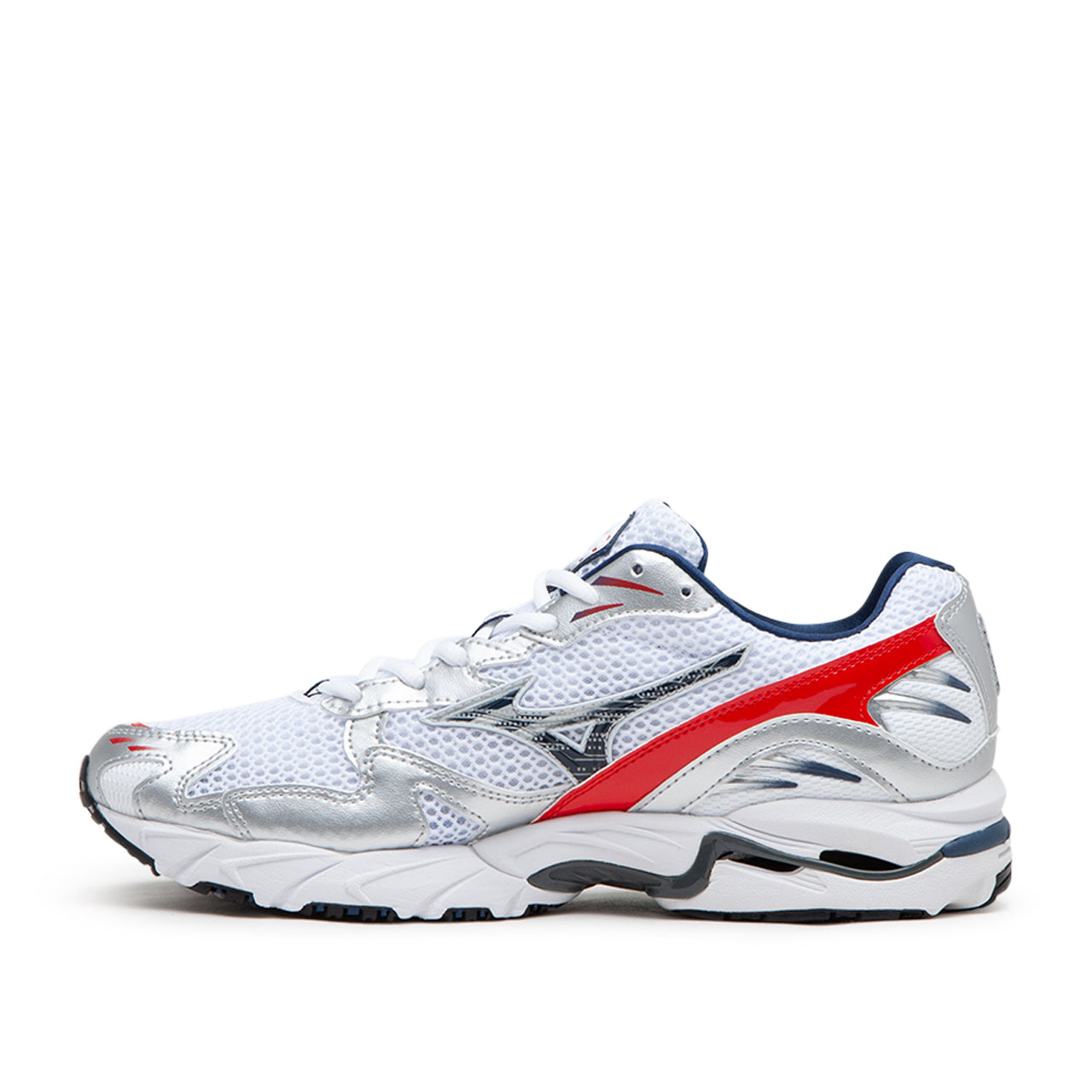 Mizuno Wave Rider 10 OG Pack "High Risk Red" (Weiß / Silber / Rot)  - Allike Store