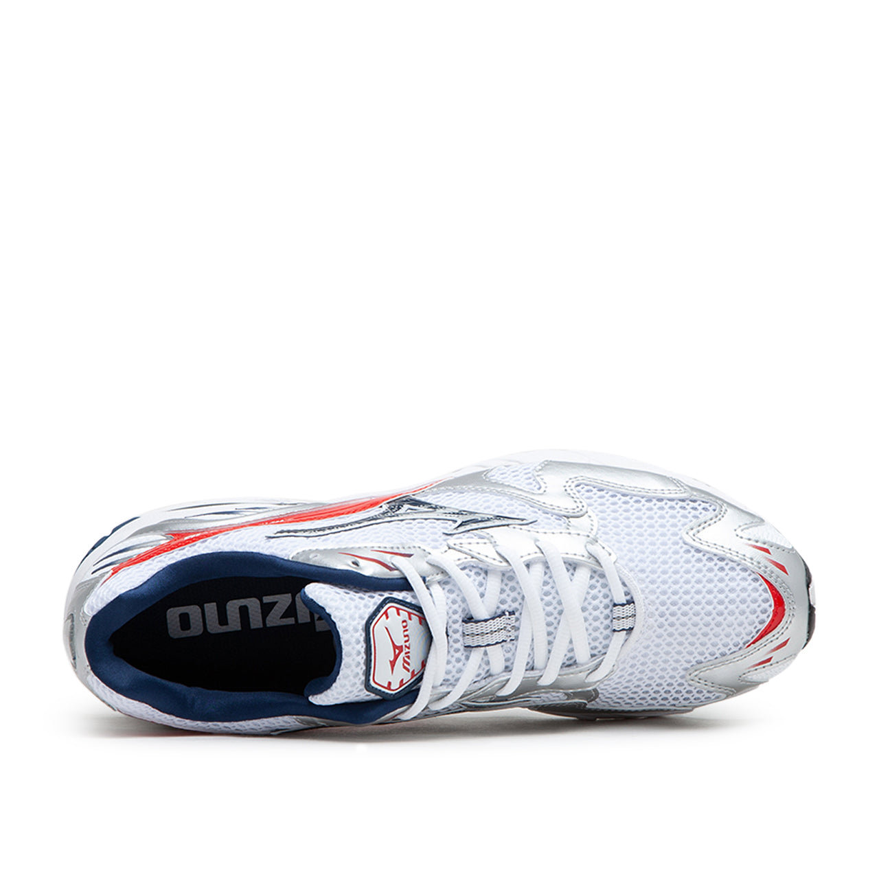 Mizuno Wave Rider 10 OG Pack "High Risk Red" (Weiß / Silber / Rot)  - Allike Store