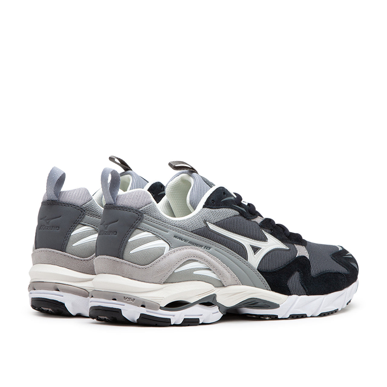 Mizuno Wave Rider 10 Premium 1st Pack "Opal Gray" (Grau / Schwarz)  - Allike Store