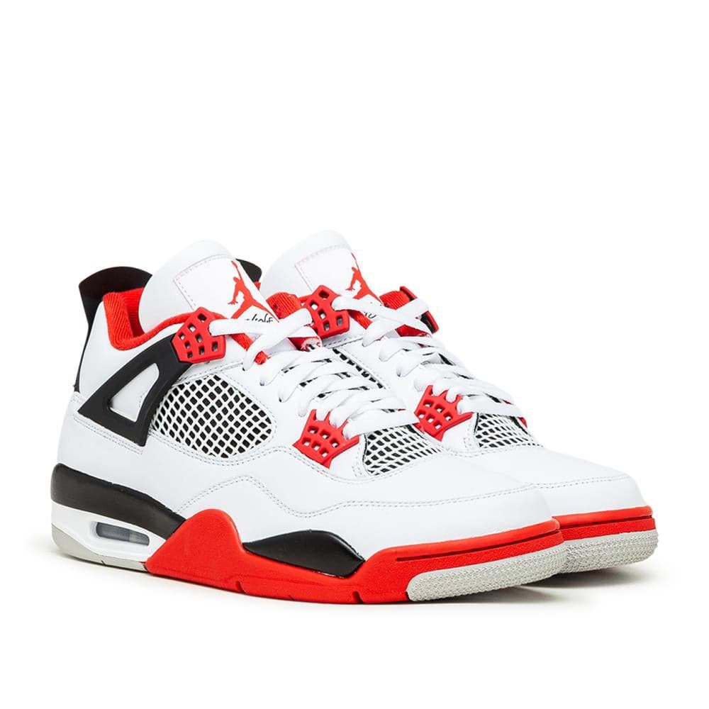 Air Jordan 4 Retro 'Fire Red' (Weiß / Rot)  - Allike Store