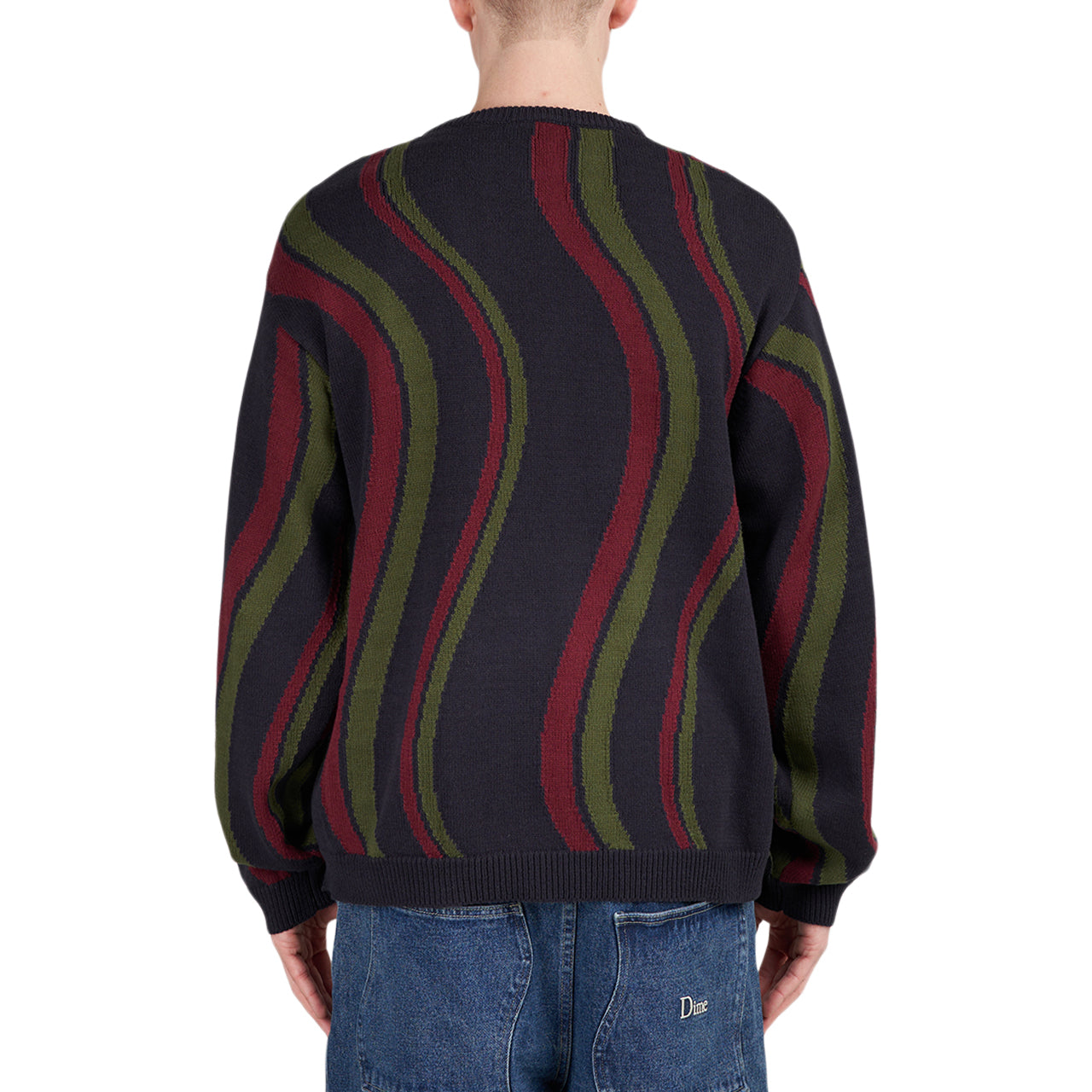 Dime Lightwave Knit Cardigan (Black / Green / Red)
