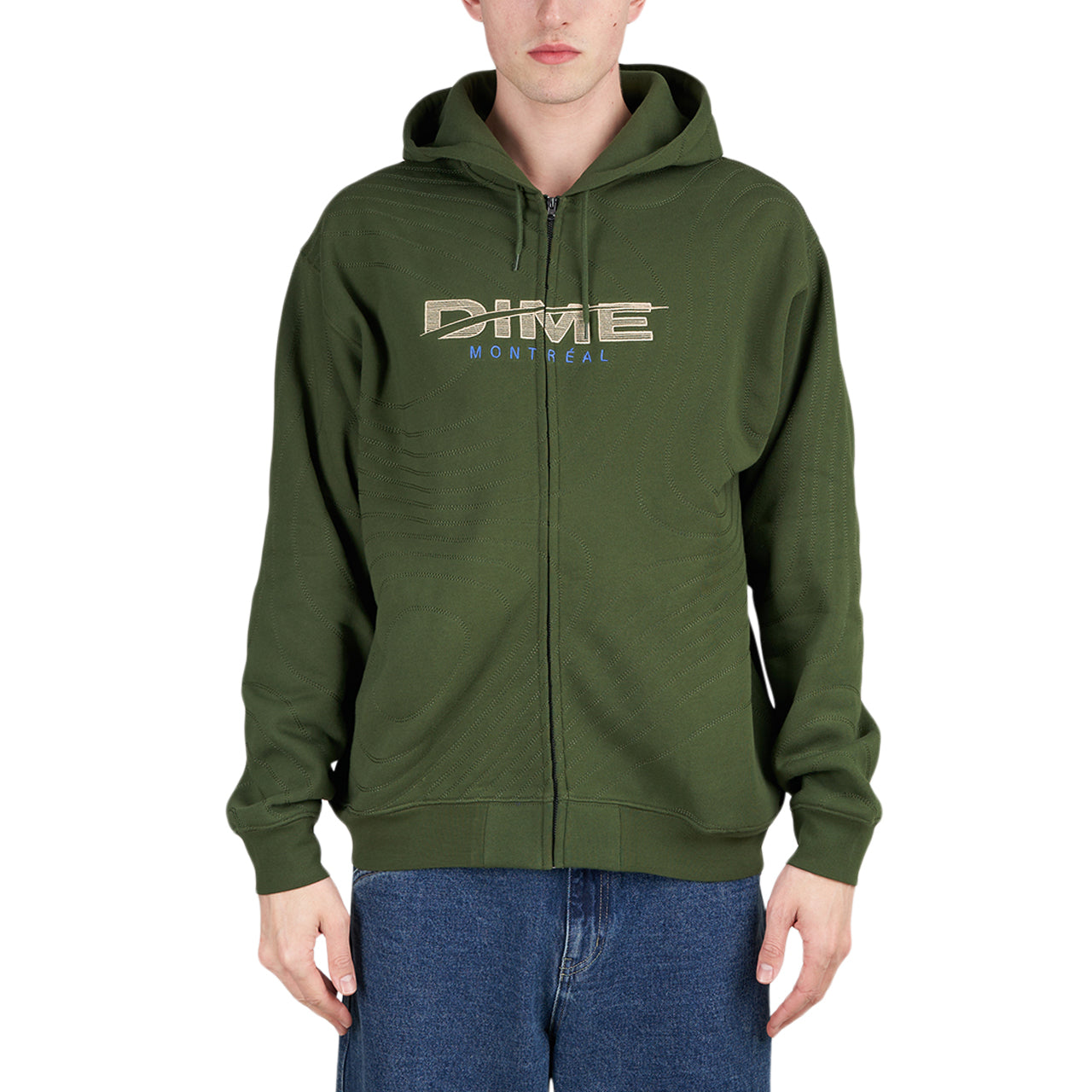 Dime Speedy Zip Hoodie (Grün)  - Allike Store