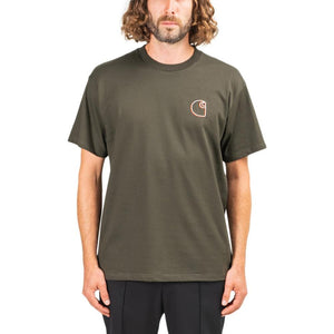 Carhartt WIP Commission Logo T-Shirt (Olive)  - Allike Store