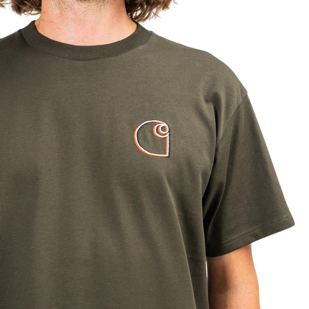 Carhartt WIP Commission Logo T-Shirt (Olive)  - Allike Store